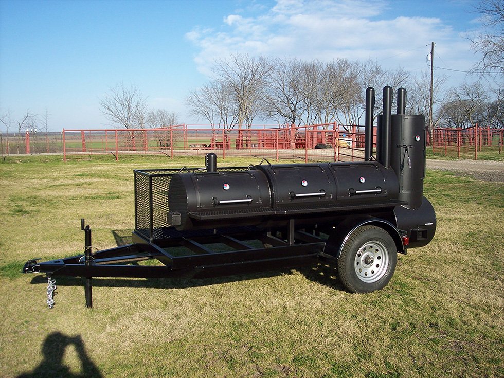 Ultimate Chargrill Trailer — custom reverse-flow smoker by Southwest Gallon
